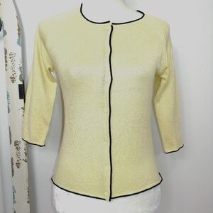 Sans Doute soft yellow cardigan